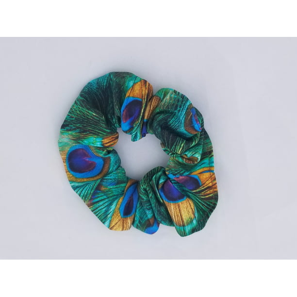 Details about   Peacock Tail Hair Scrunchies
